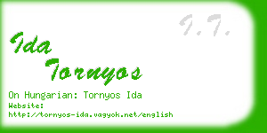 ida tornyos business card